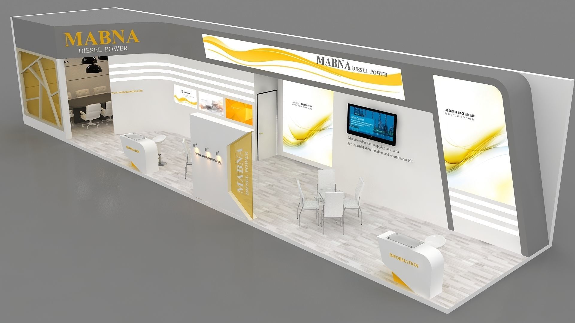 3D Exhibition Design Low-poly 3D model_8