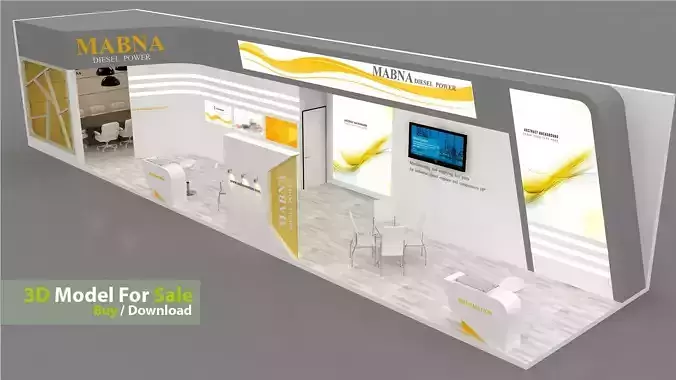 3D Exhibition Design Low-poly 3D model 3D Exhibition Design Low-poly 3D model