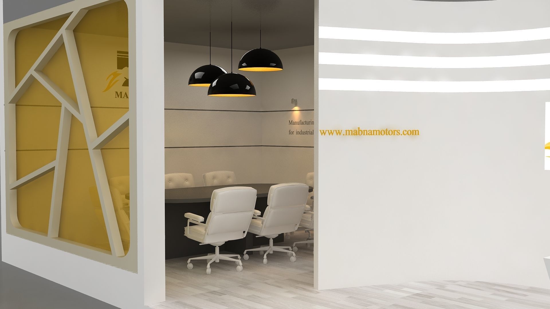 3D Exhibition Design Low-poly 3D model_9