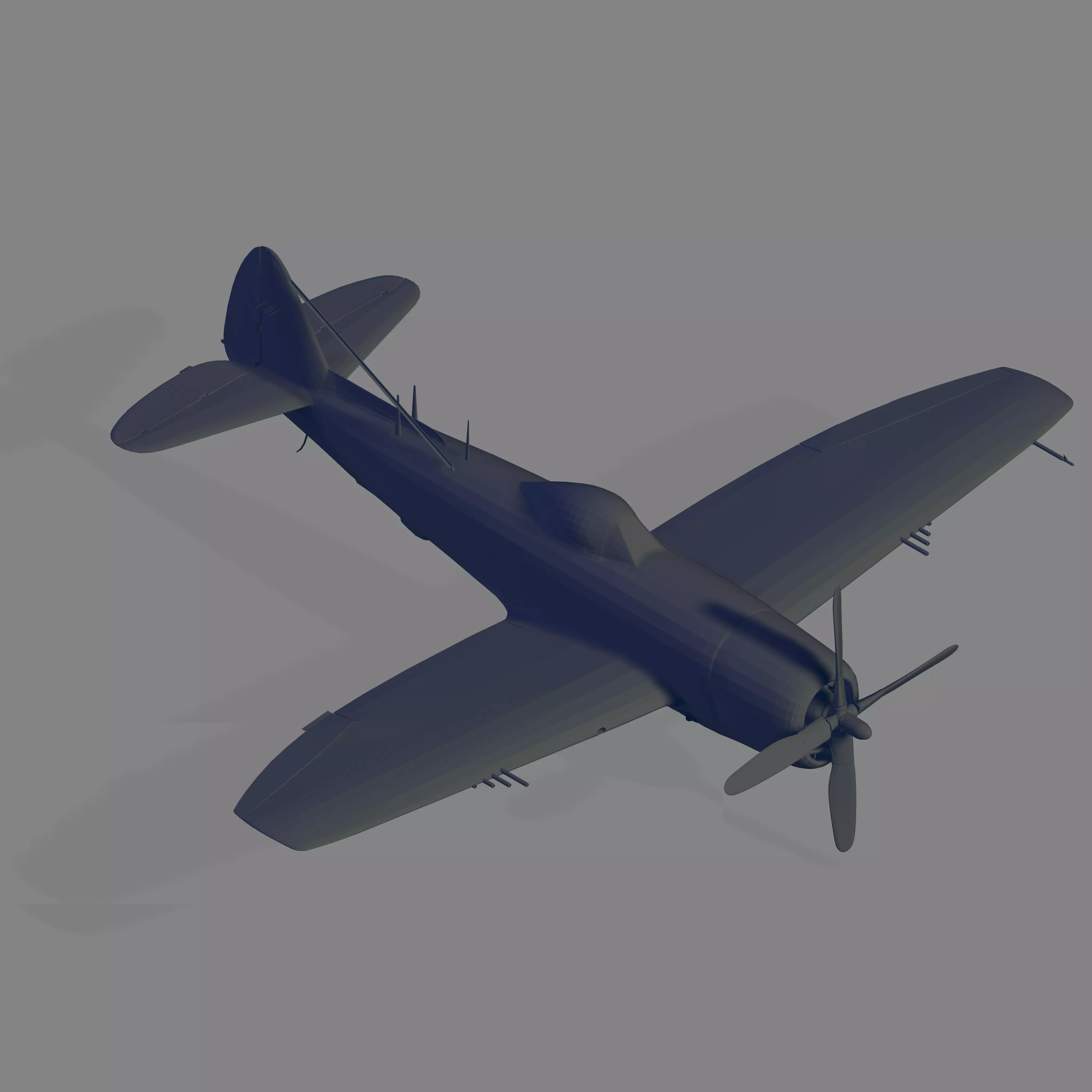 P-47N-15 Thunderbolt 3D model
