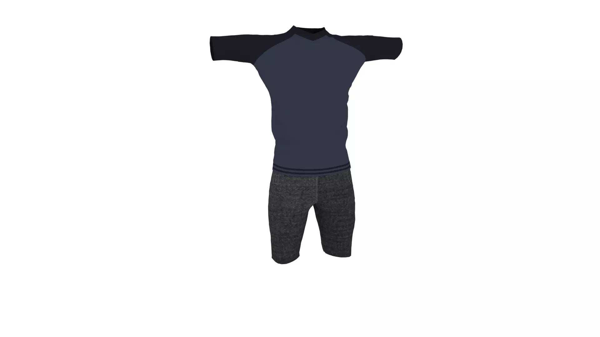 Clothing Low-poly 3D model_0