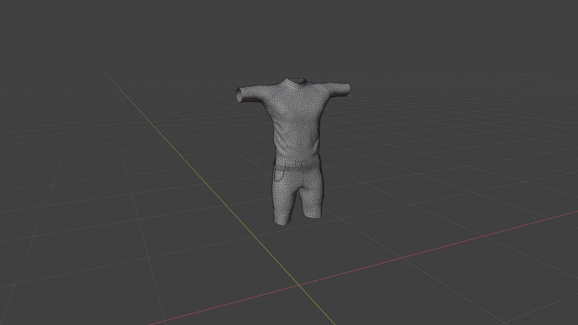 Clothing Low-poly 3D model_6