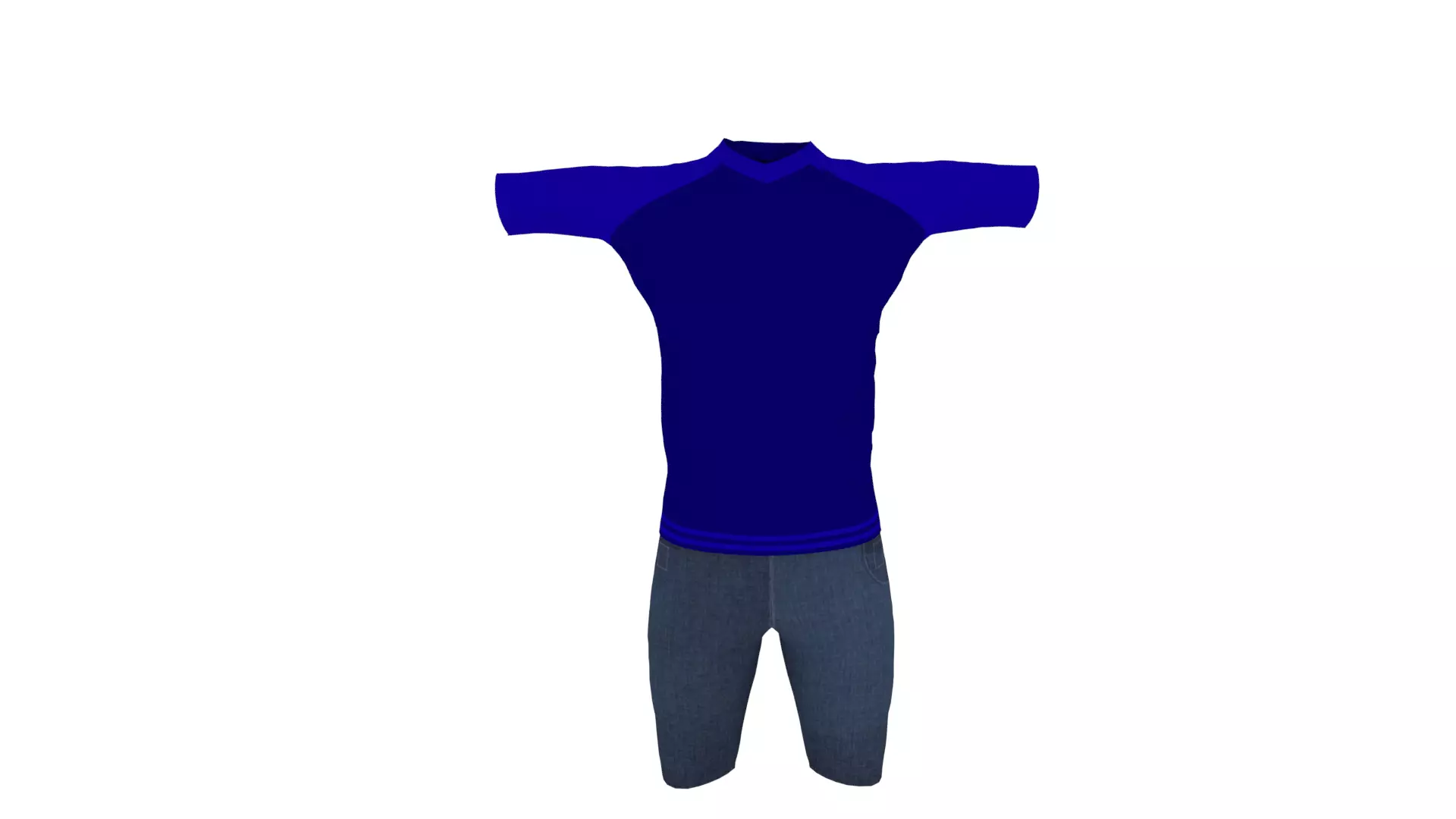 Clothing Low-poly 3D model_0