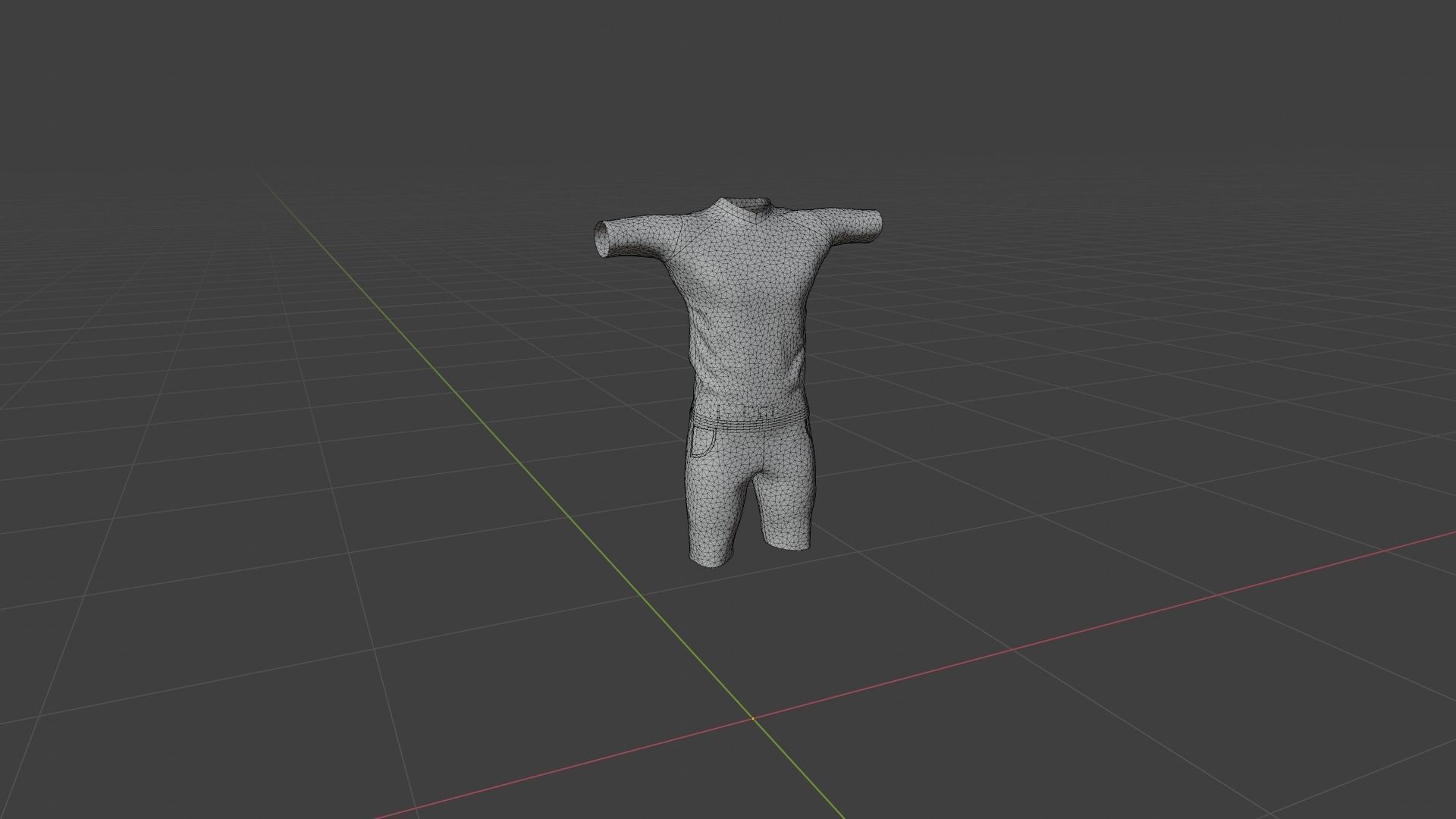 Clothing Low-poly 3D model_6