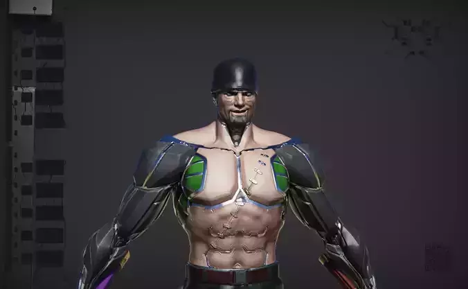 Roronoa Zoro - One Piece Cyberpunk  3D print model