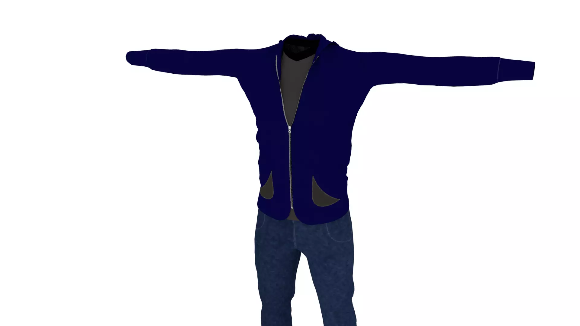 Clothing Low-poly 3D model_0