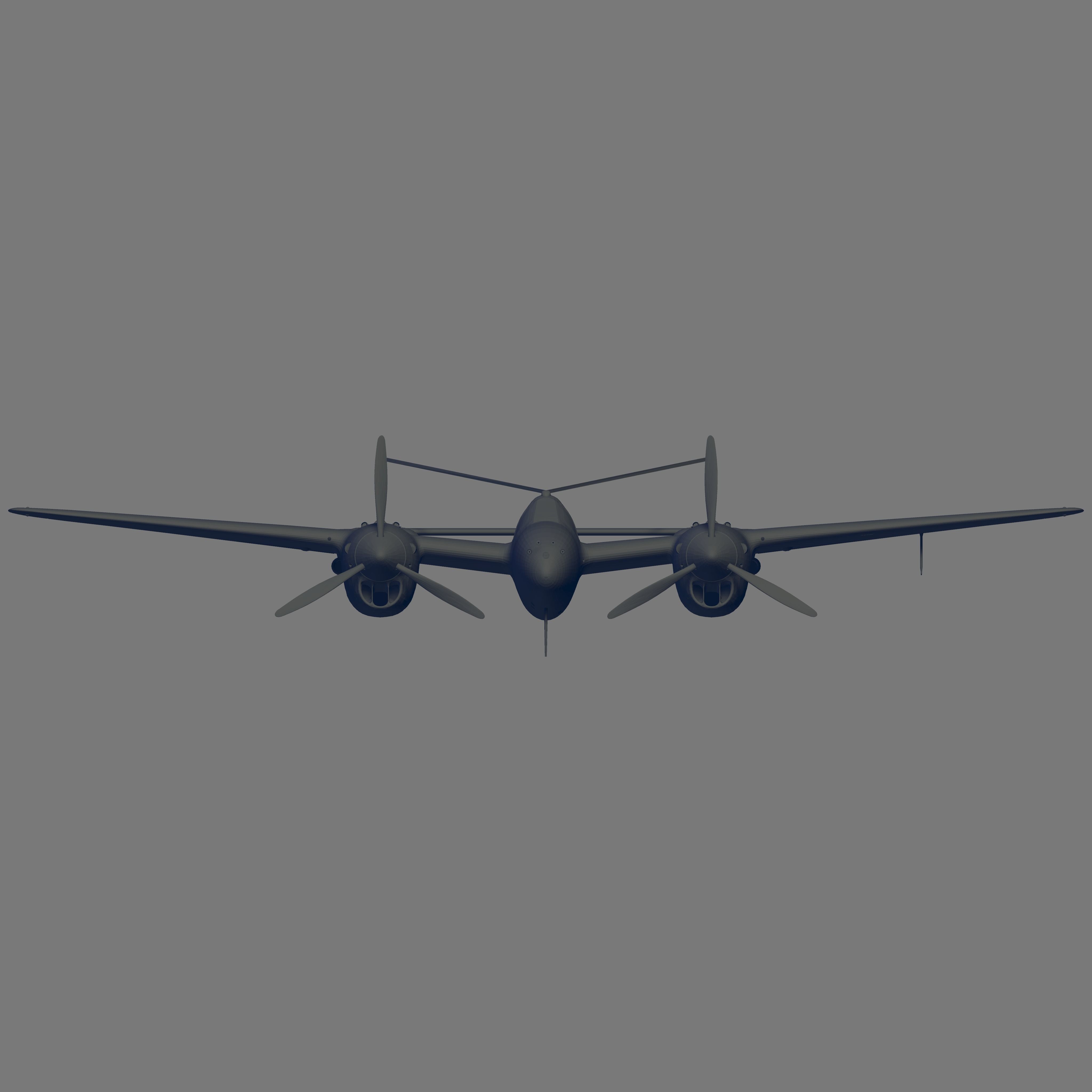 P-38L-5-LO Lightning 3D model_2
