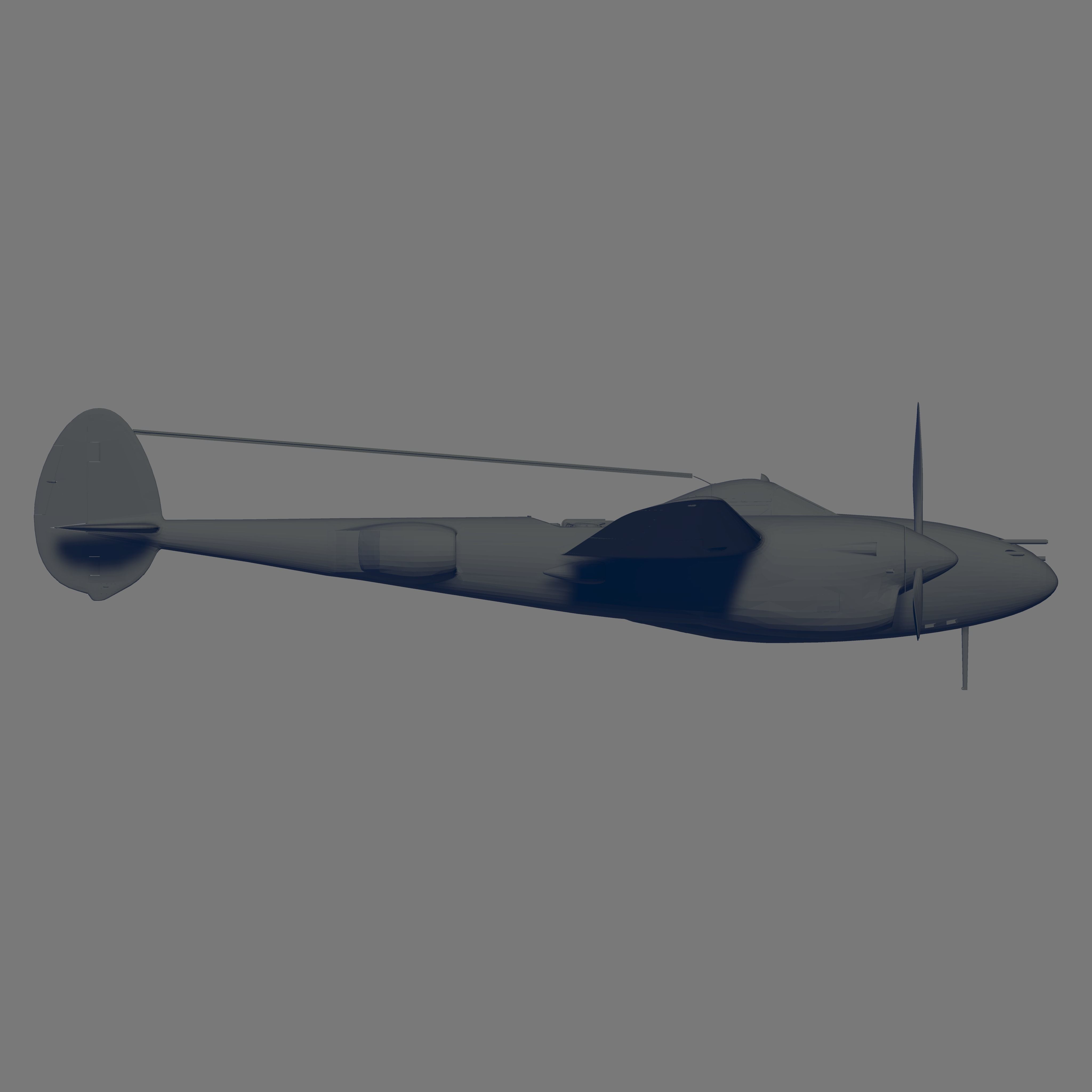 P-38L-5-LO Lightning 3D model_3