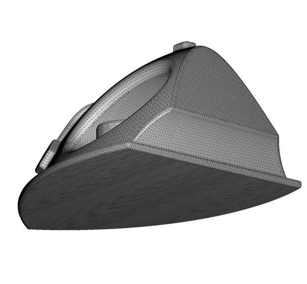 Plastic Iron Box Toy Low-poly 3D model_7