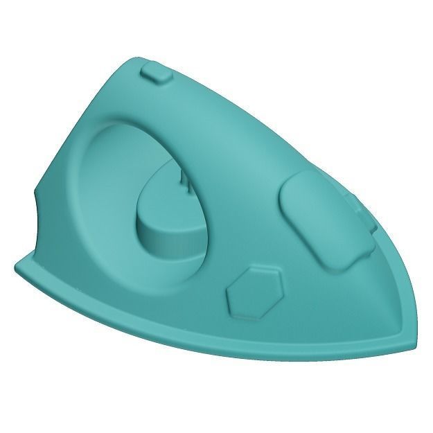 Plastic Iron Box Toy Low-poly 3D model_3