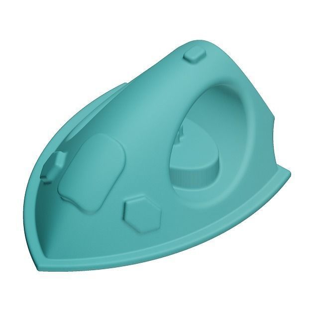 Plastic Iron Box Toy Low-poly 3D model_2