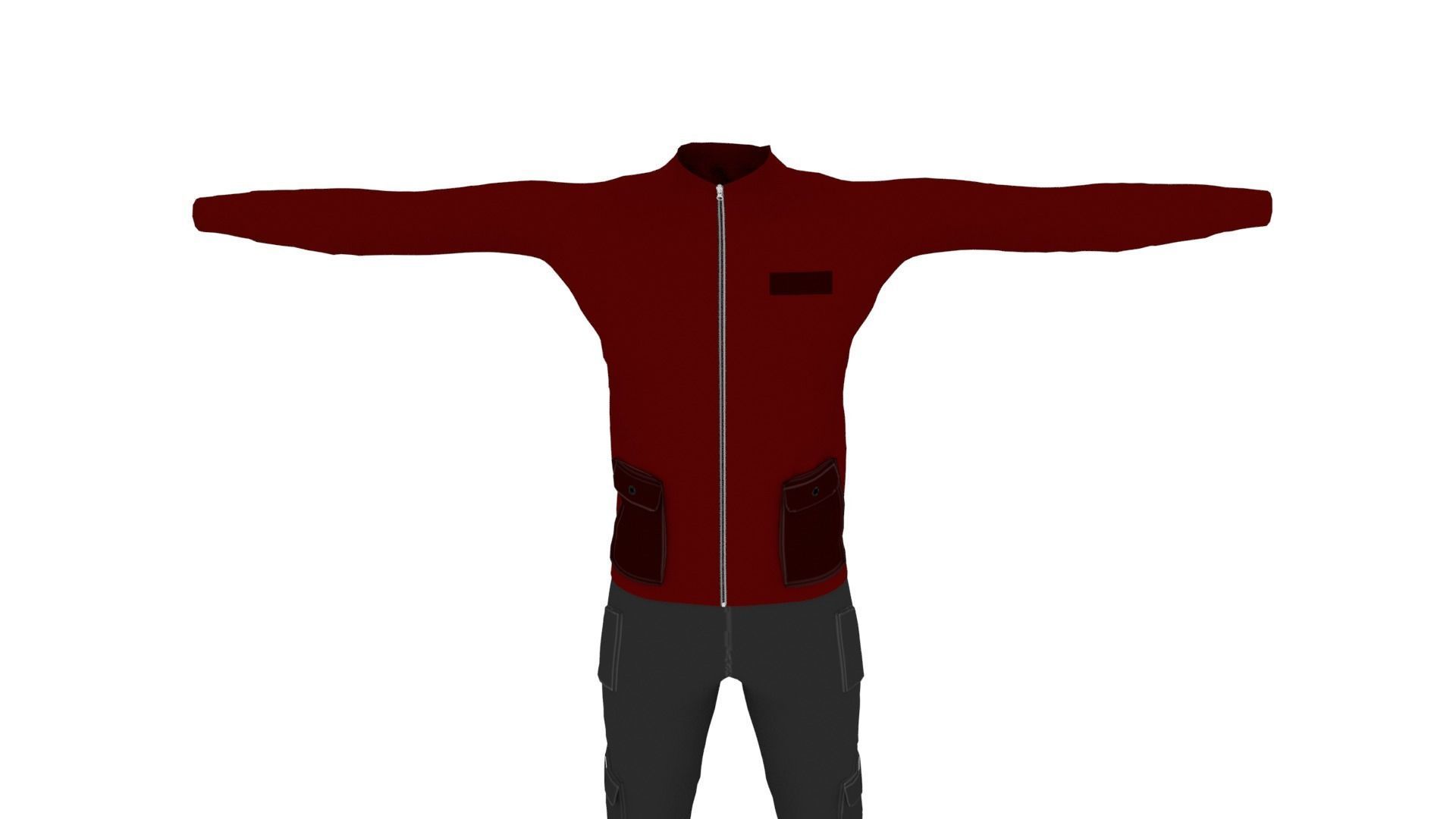Clothing Low-poly 3D model_5