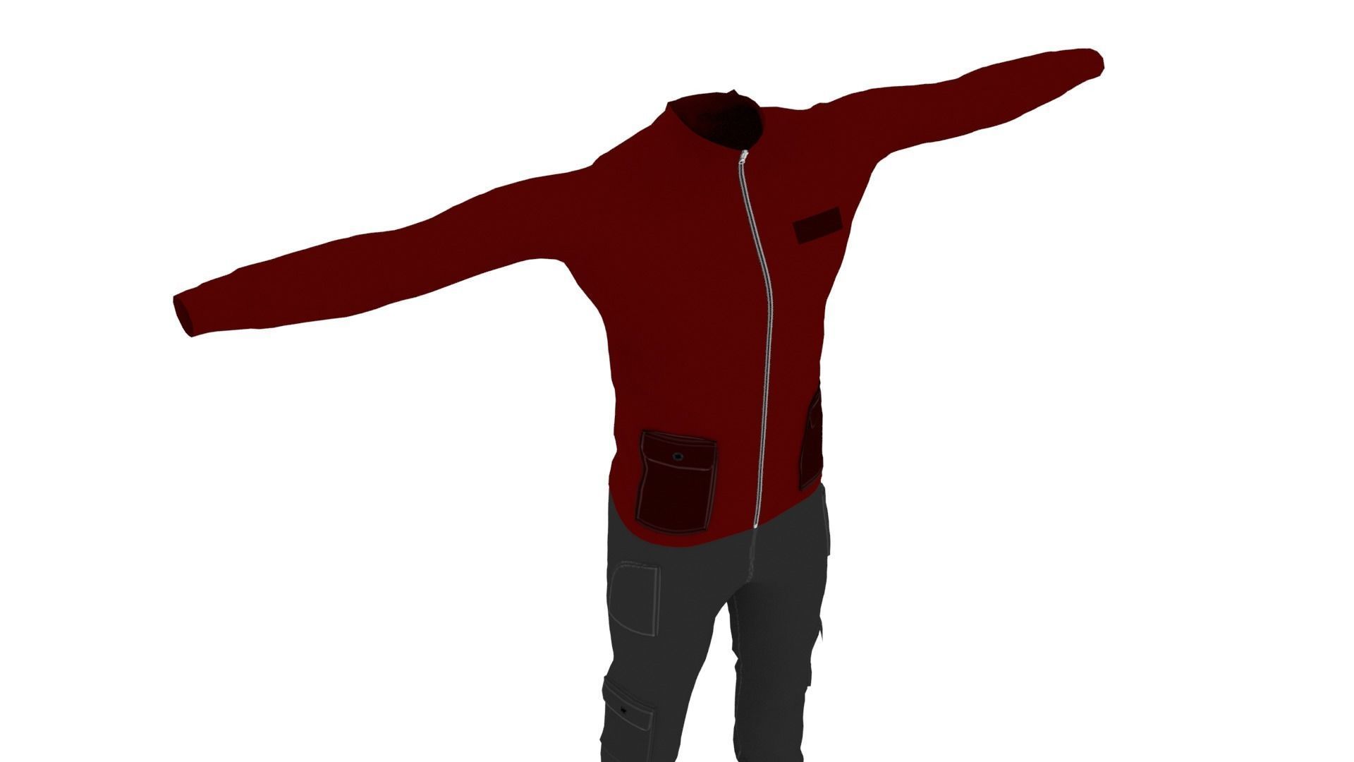 Clothing Low-poly 3D model_4