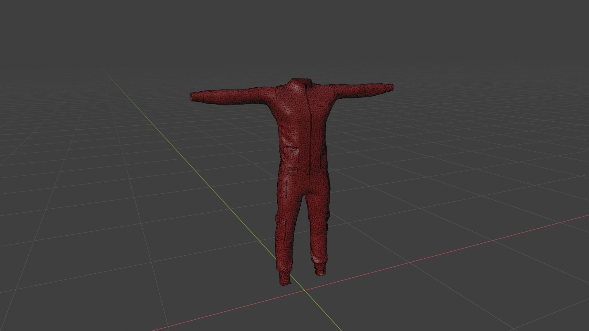 Clothing Low-poly 3D model_6
