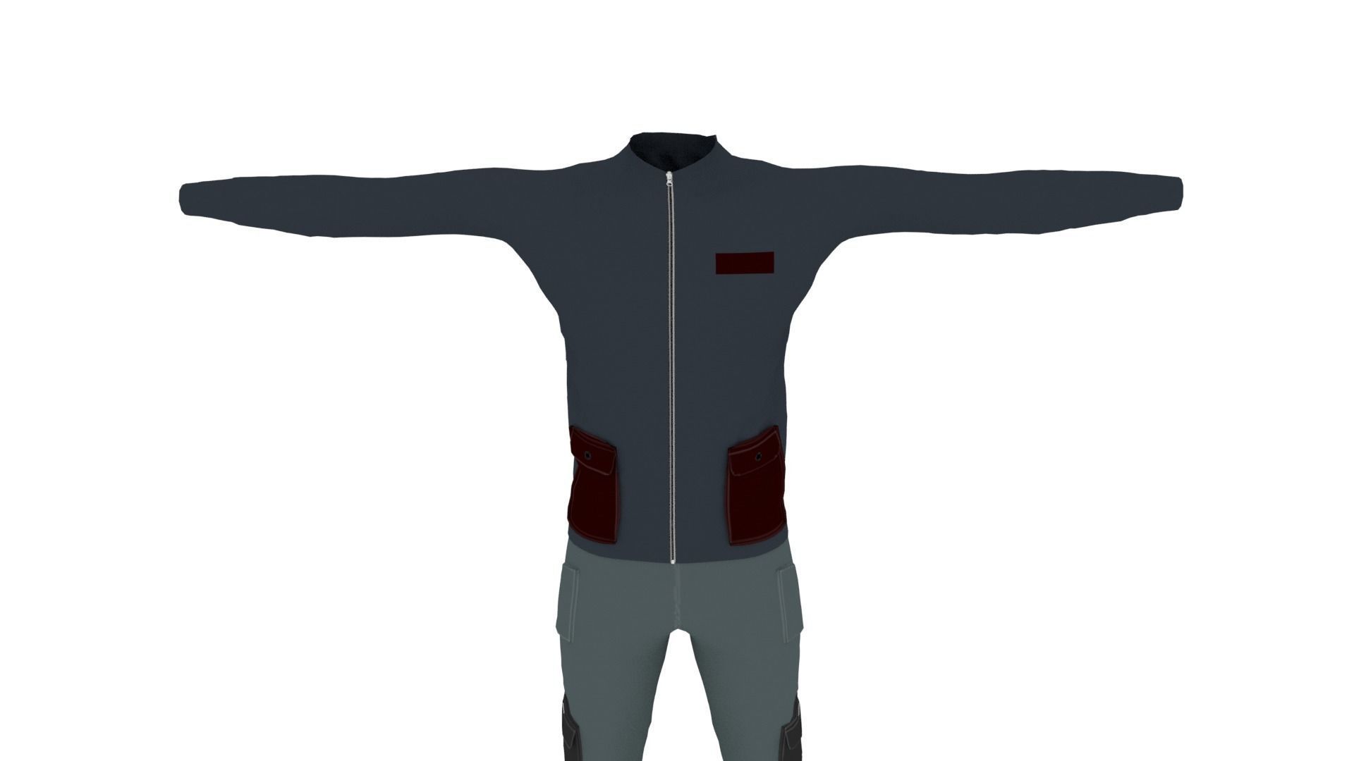 Clothing Low-poly 3D model_5