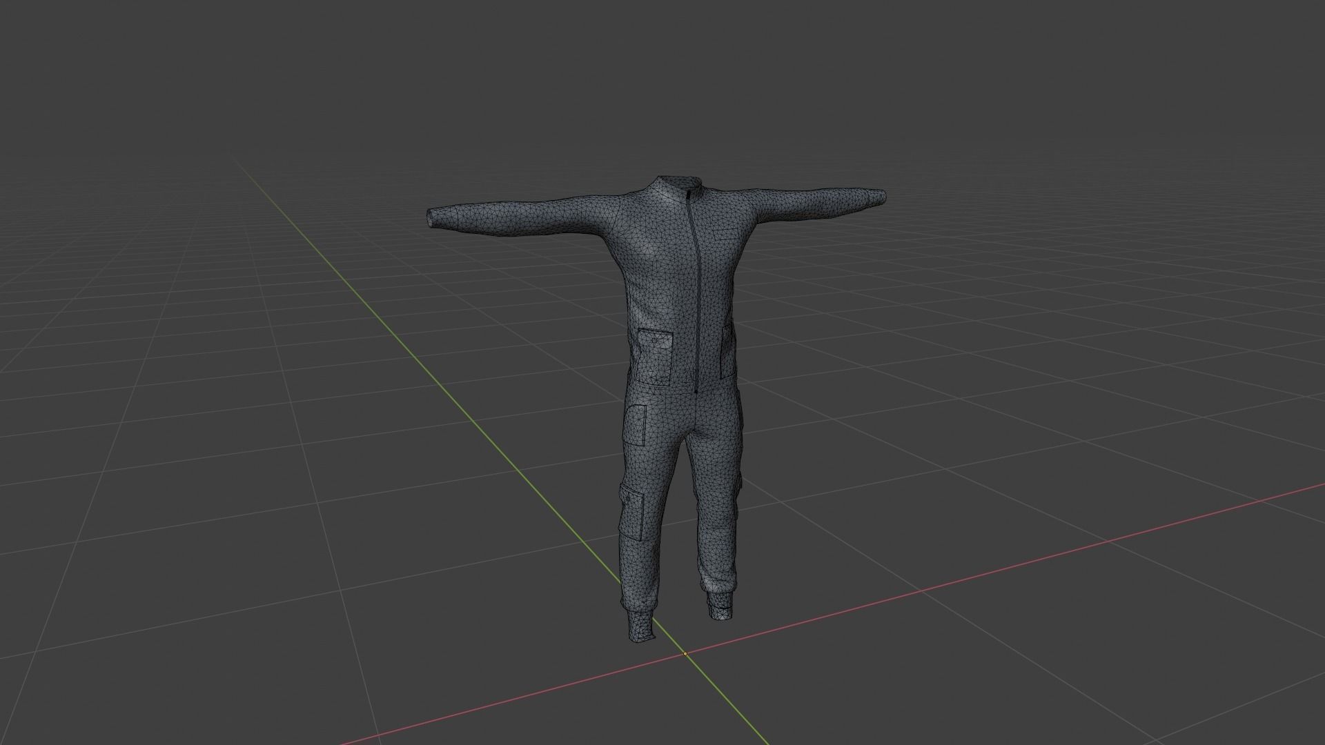 Clothing Low-poly 3D model_6