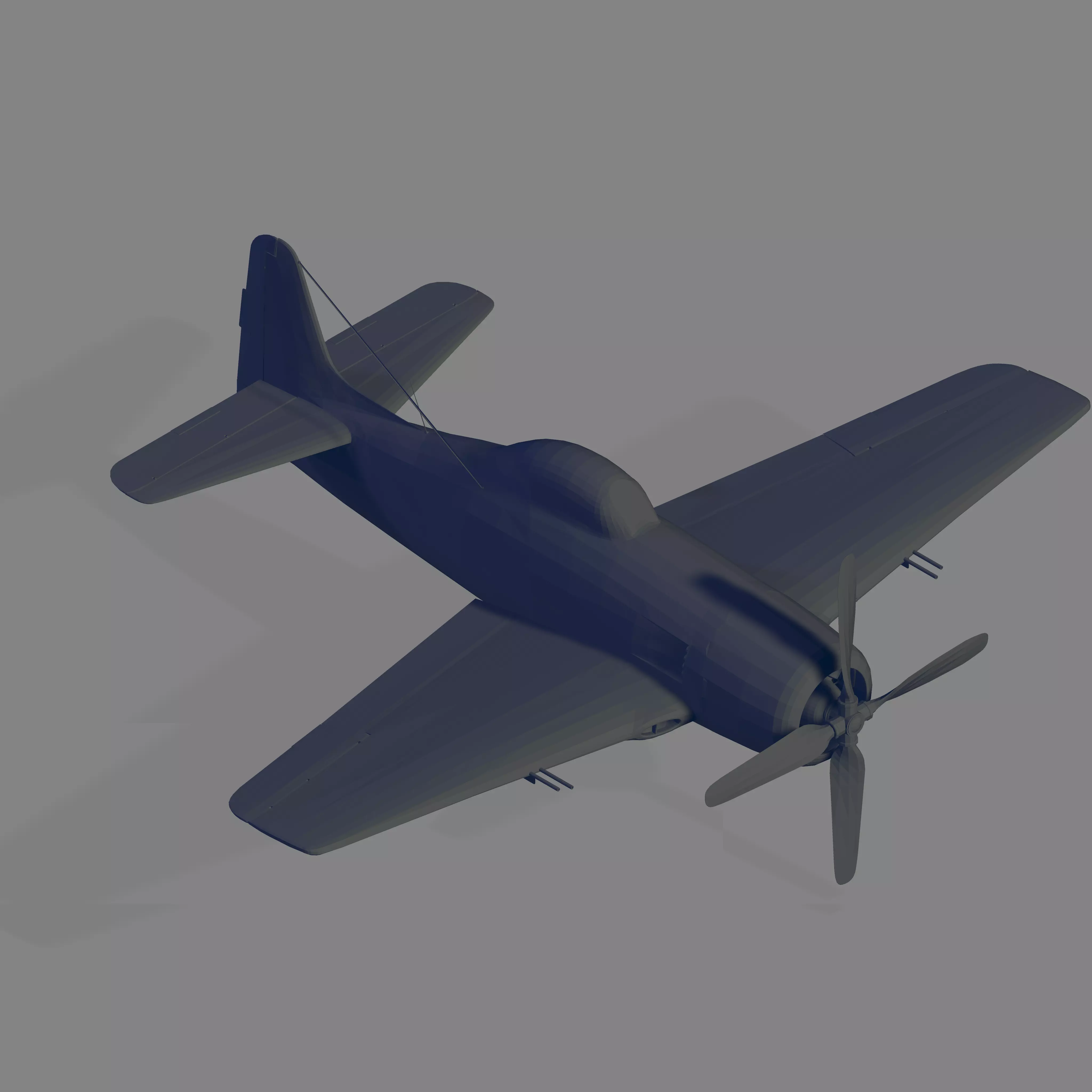 F8F-1B Bearcat 3D model_0