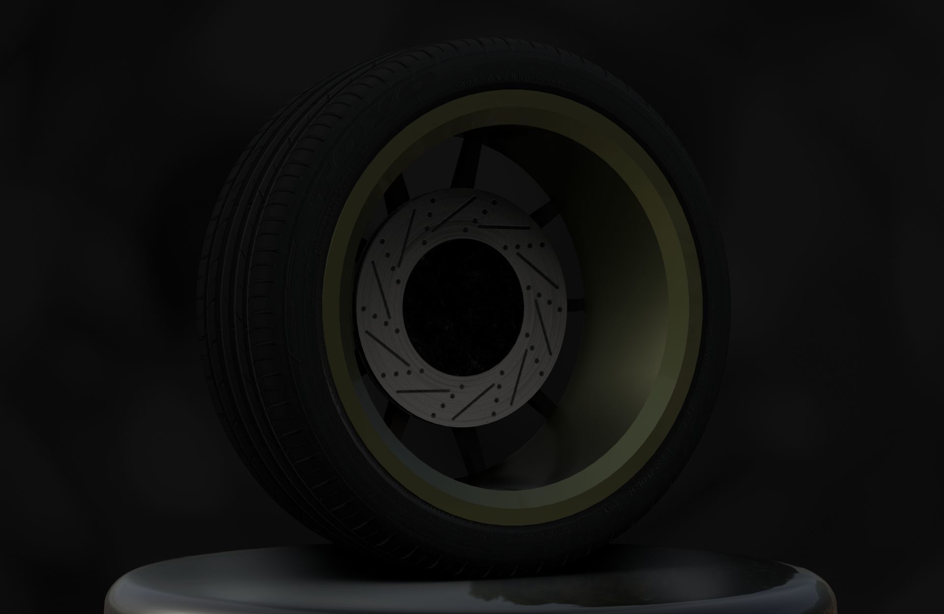 Aluwerks Fliesen Forged Wheels - Game Ready - Textured Low-poly 3D model_7