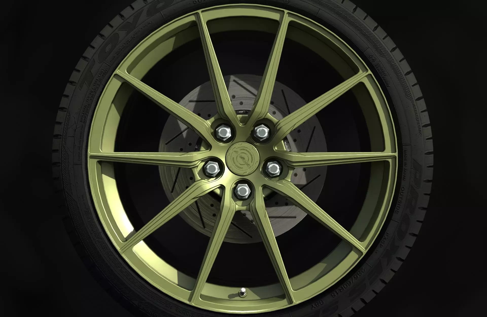 Aluwerks Fliesen Forged Wheels - Game Ready - Textured Low-poly 3D model_0