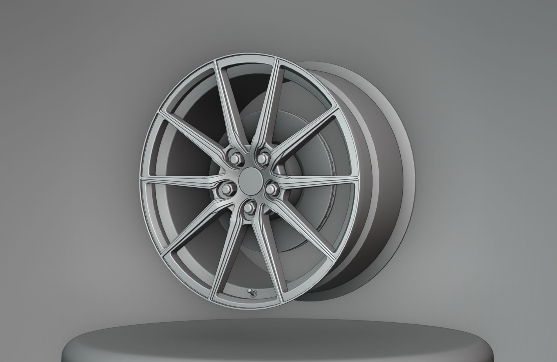 Aluwerks Fliesen Forged Wheels - Game Ready - Textured Low-poly 3D model_11