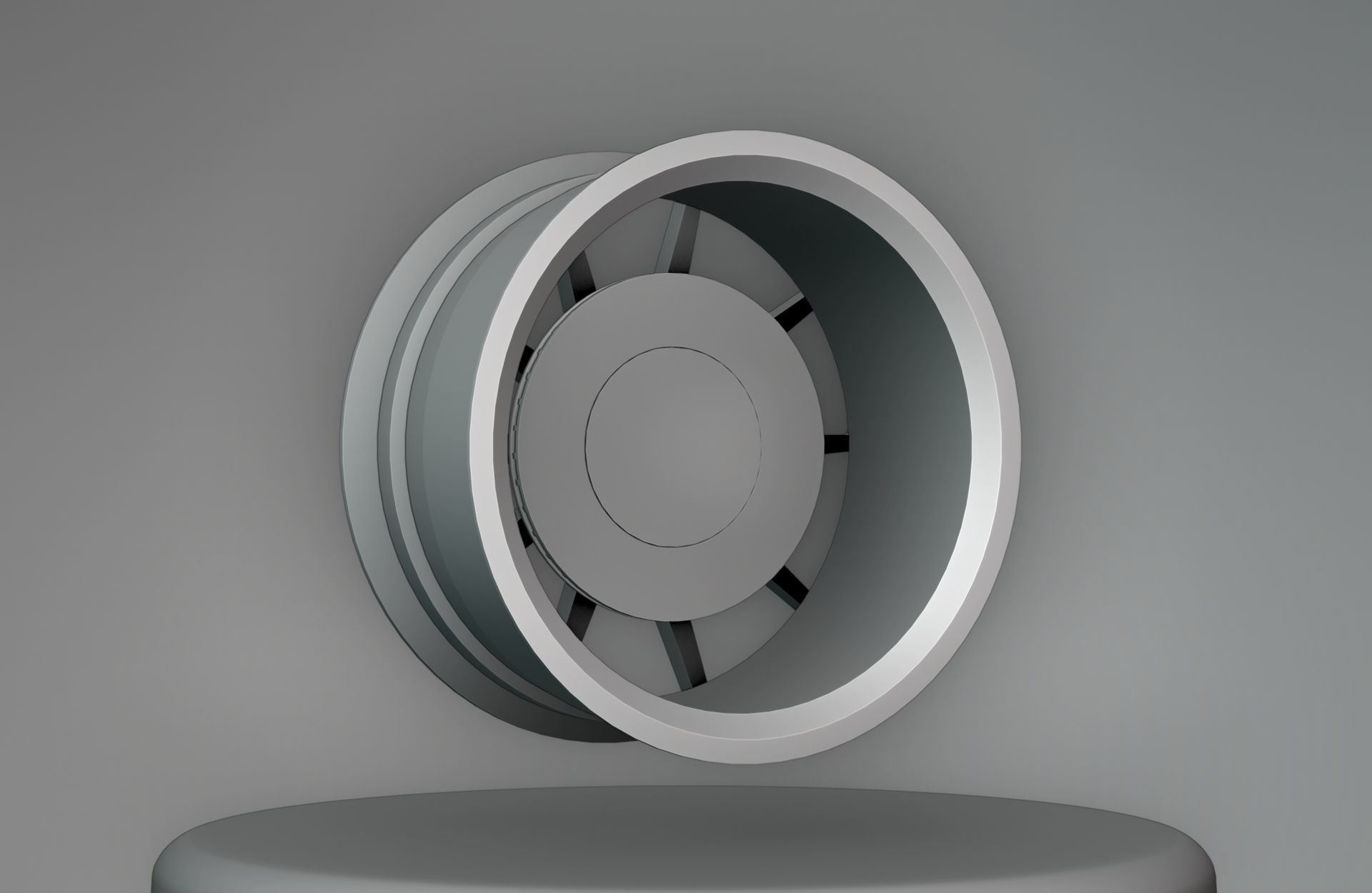 Aluwerks Fliesen Forged Wheels - Game Ready - Textured Low-poly 3D model_13