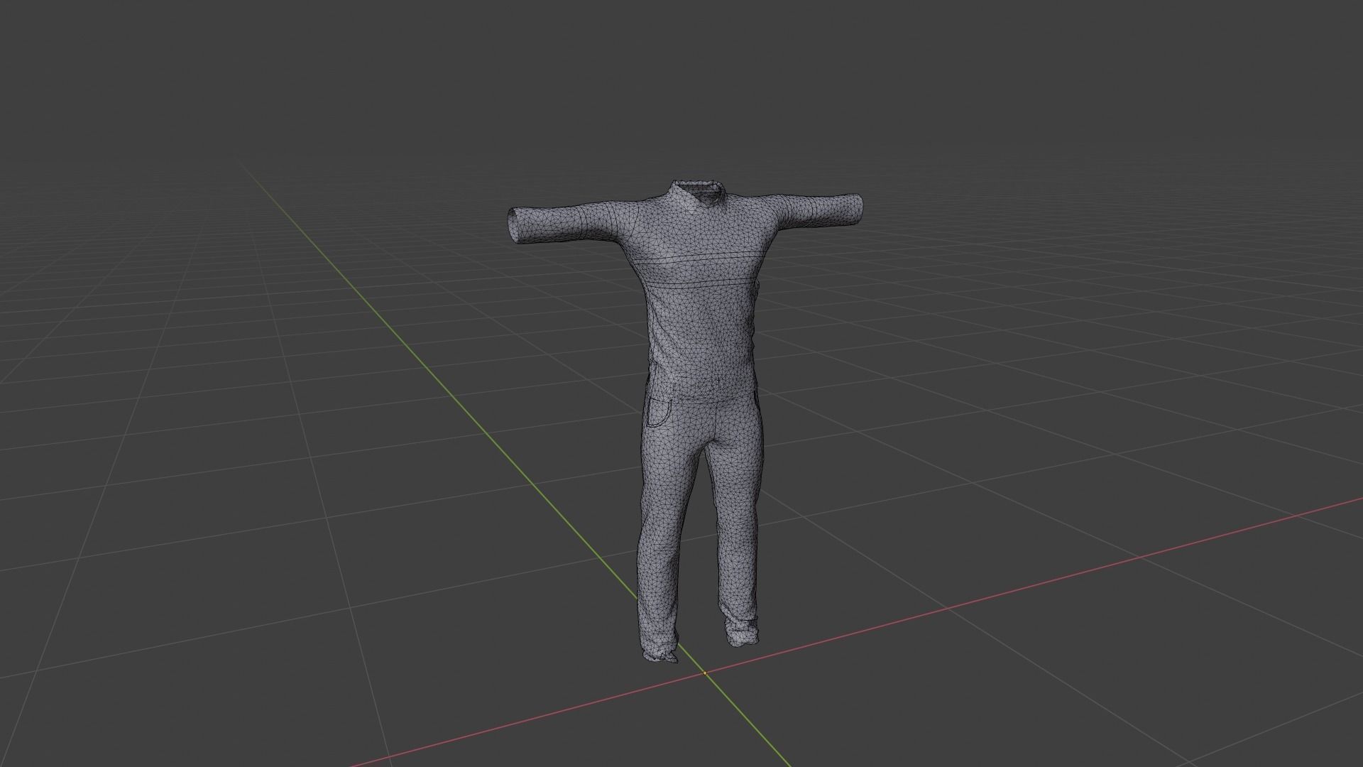 Clothing Low-poly 3D model_6