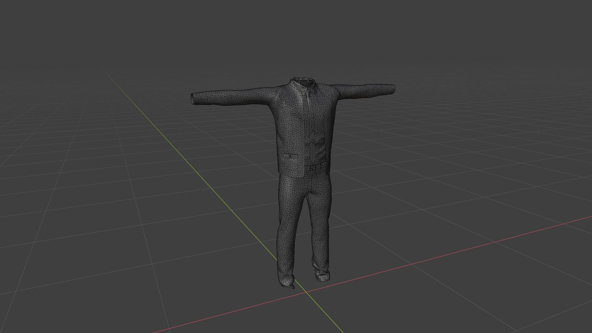 Clothing Low-poly 3D model_6