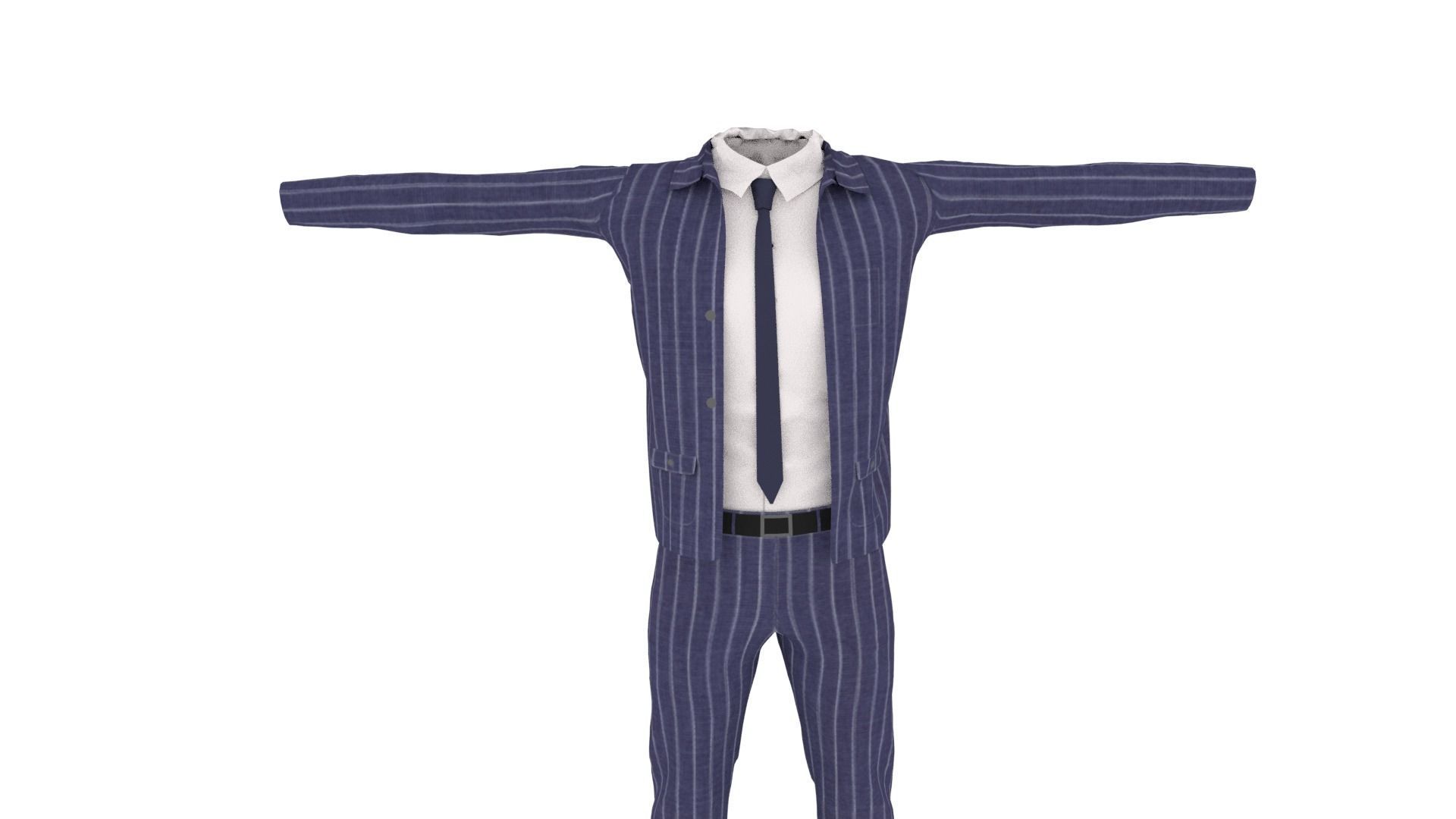 Outfit Low-poly 3D model_2