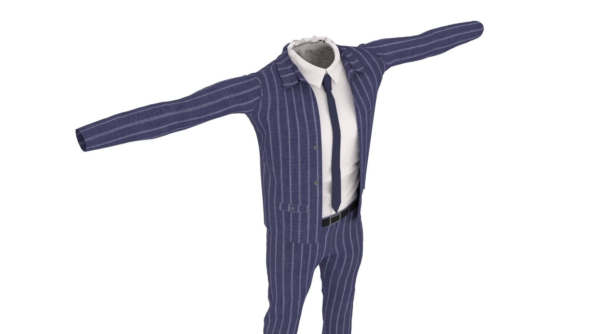 Outfit Low-poly 3D model_4