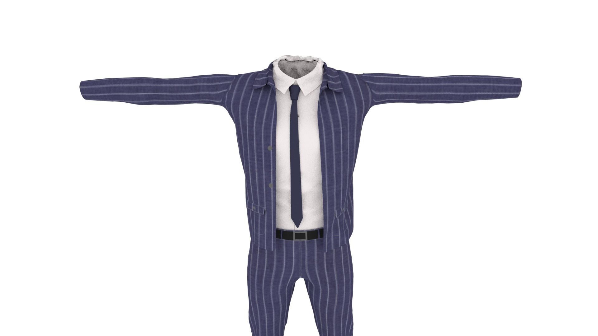 Outfit Low-poly 3D model_5