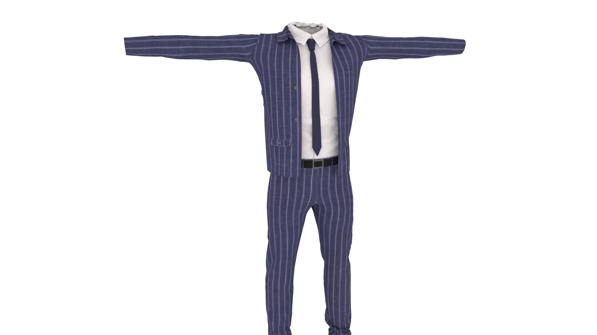 Outfit Low-poly 3D model_1