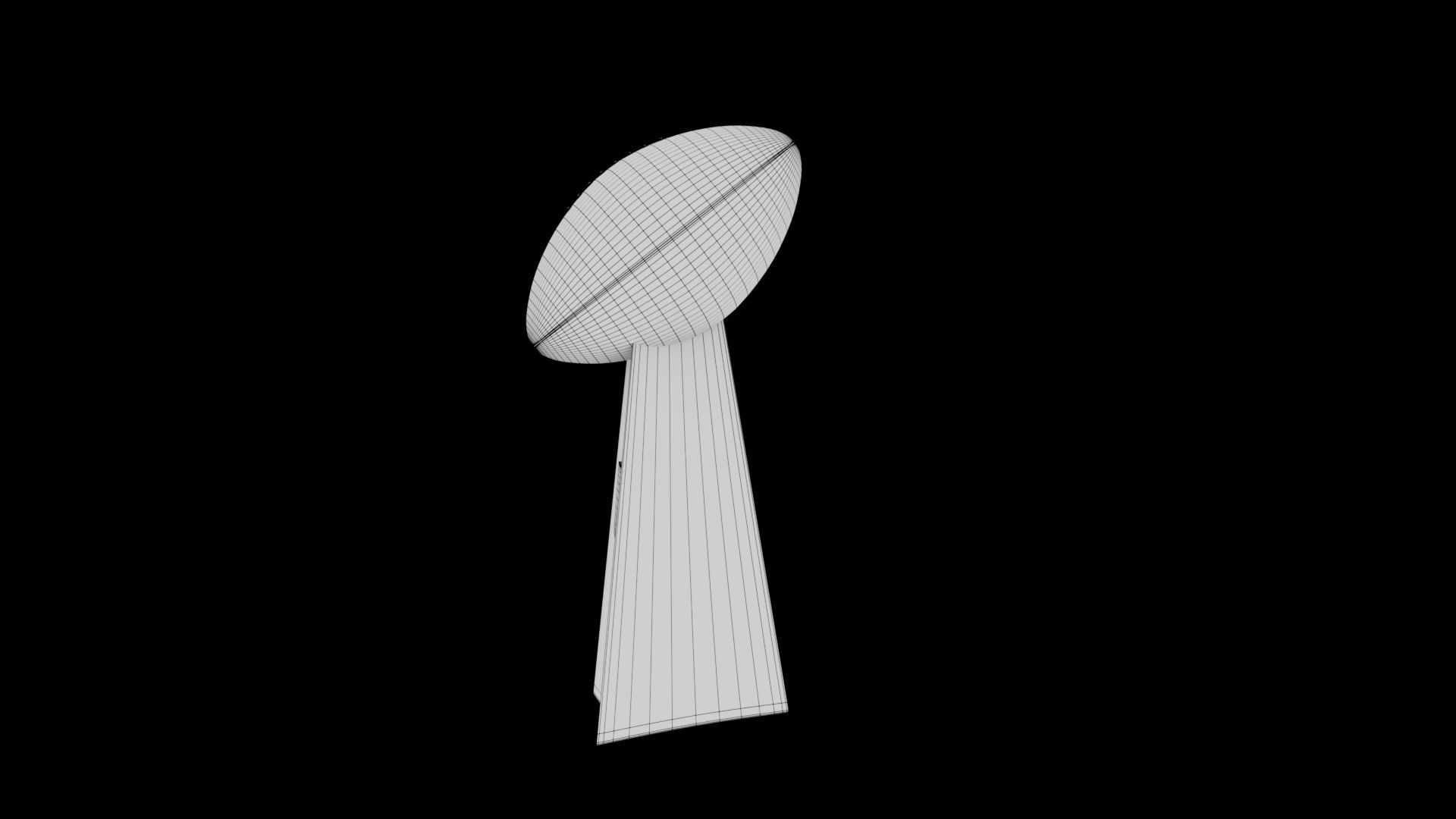 NFL Super Bowl-Vince Lombardi Trophy 3D model_6
