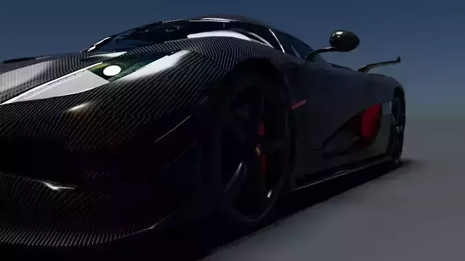 koenigsegg jesko 3d modle maya arnold