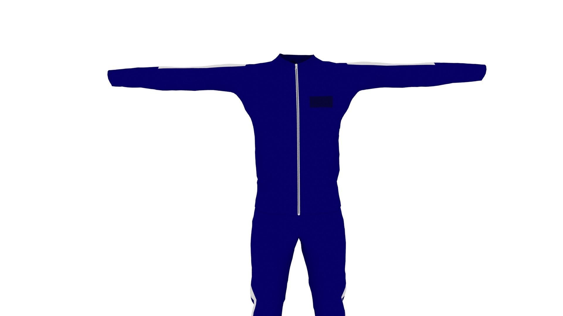 Outfit Low-poly 3D model_2