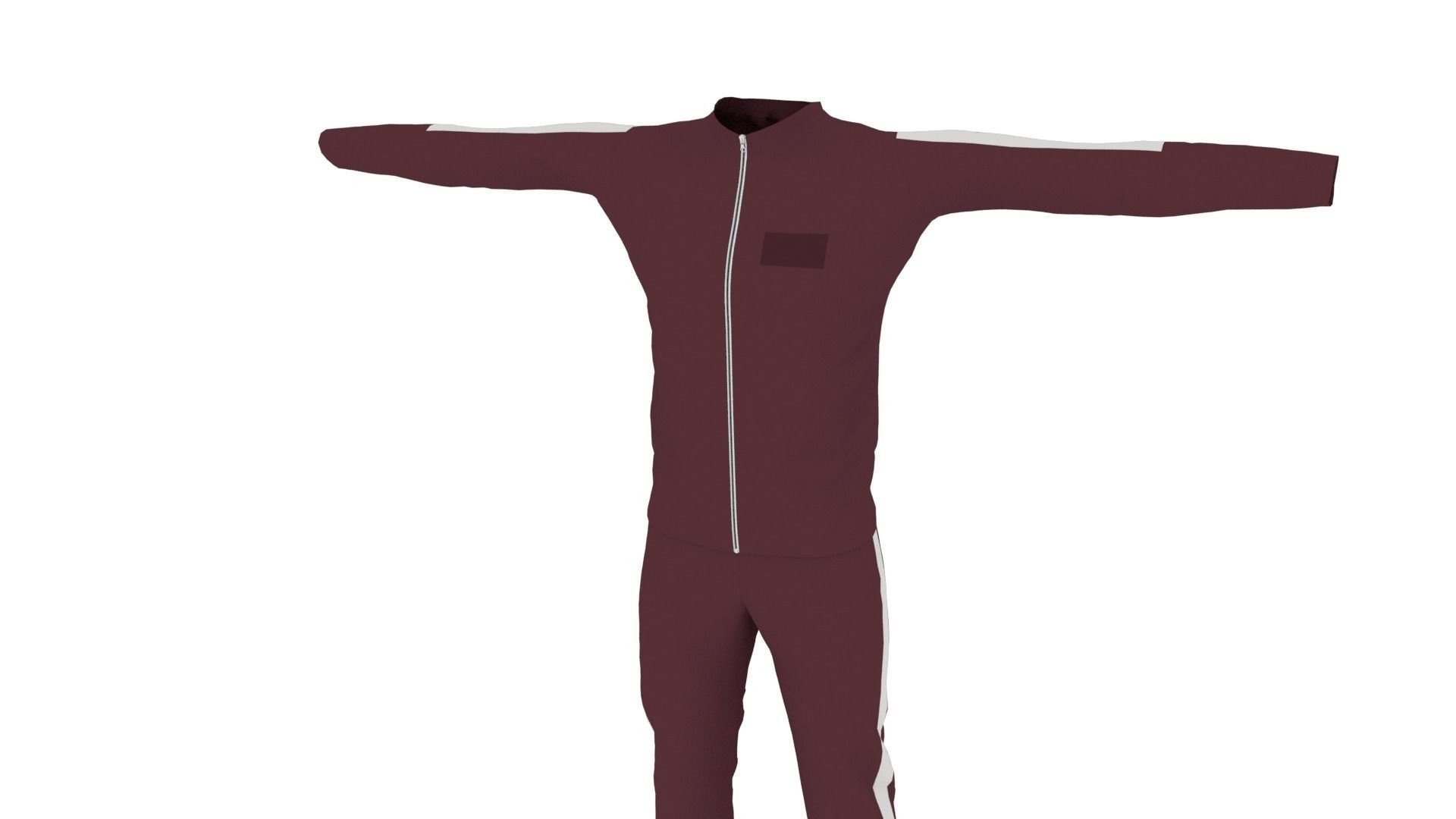 Outfit Low-poly 3D model_2