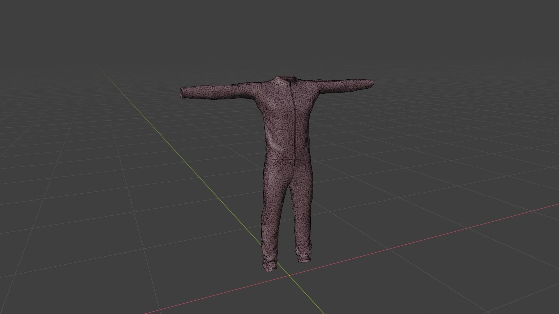 Outfit Low-poly 3D model_6