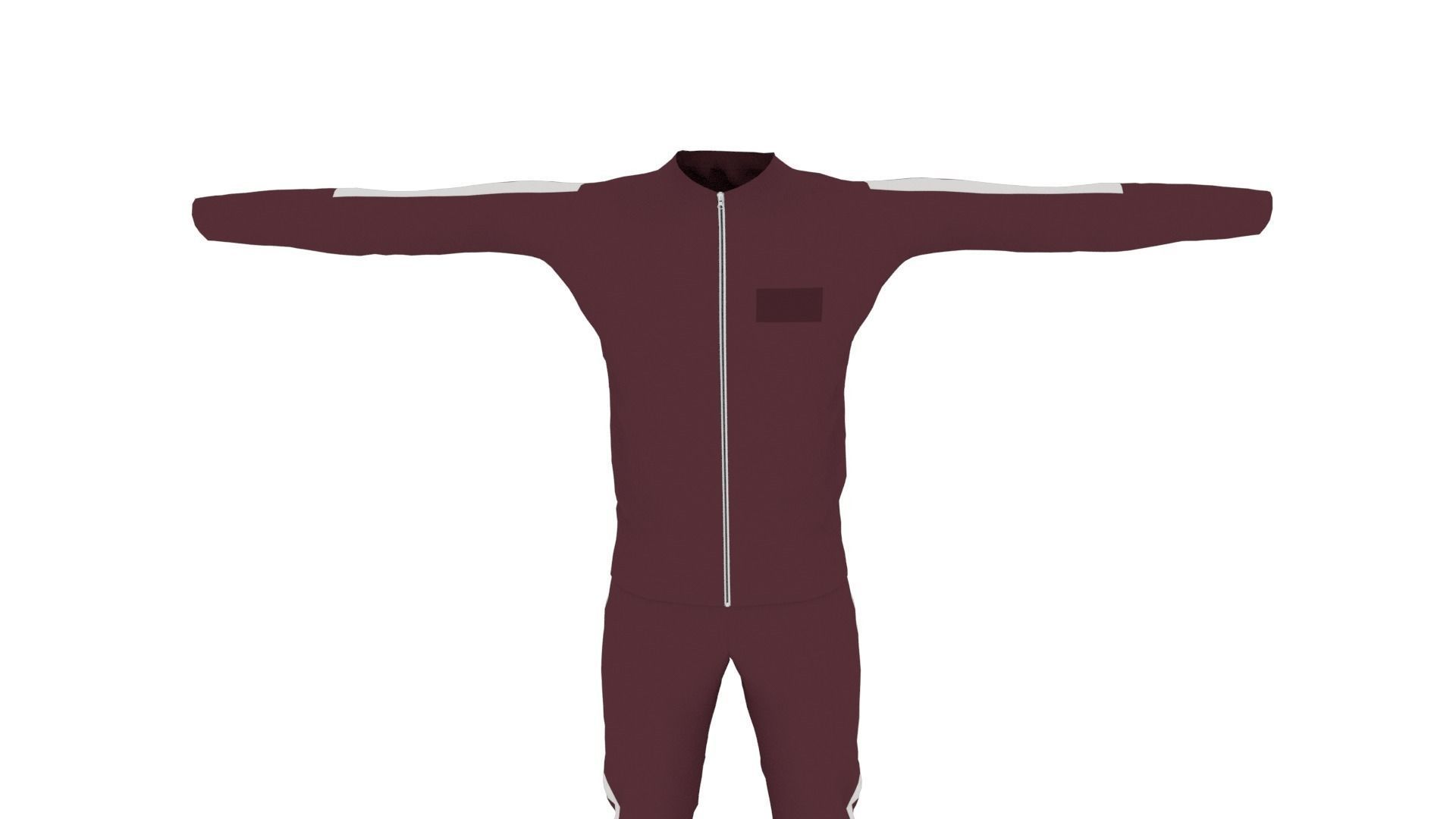 Outfit Low-poly 3D model_5