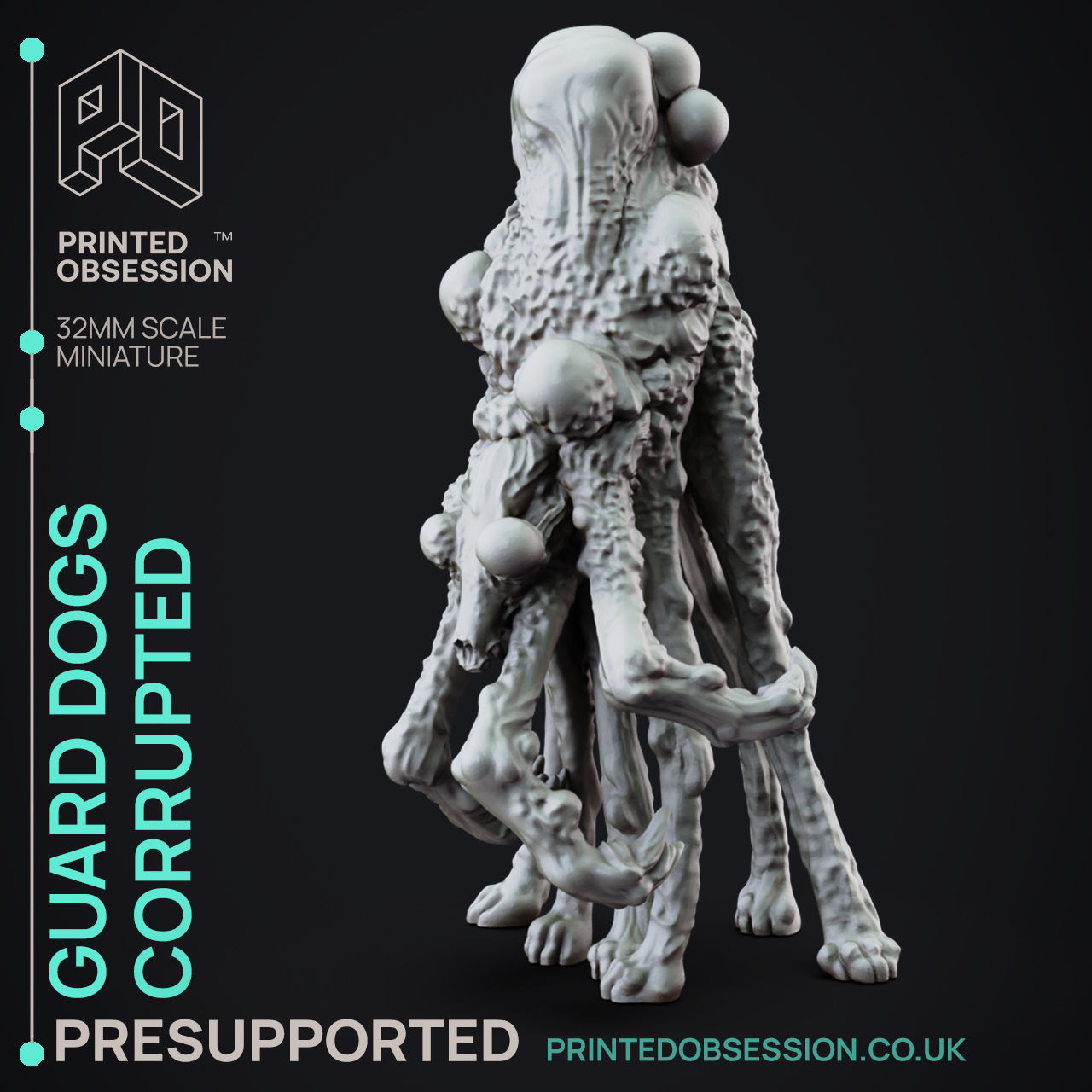 Guard Dogs - 3D Printable TTRPG - PRESUPPORTED - 32mm 3D print model_1