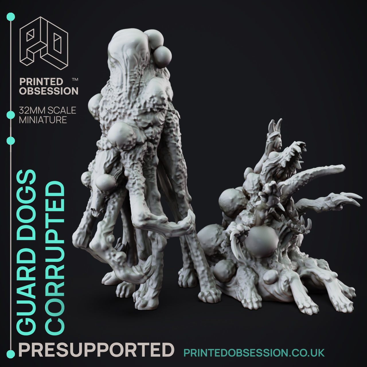 Guard Dogs - 3D Printable TTRPG - PRESUPPORTED - 32mm 3D print model_2