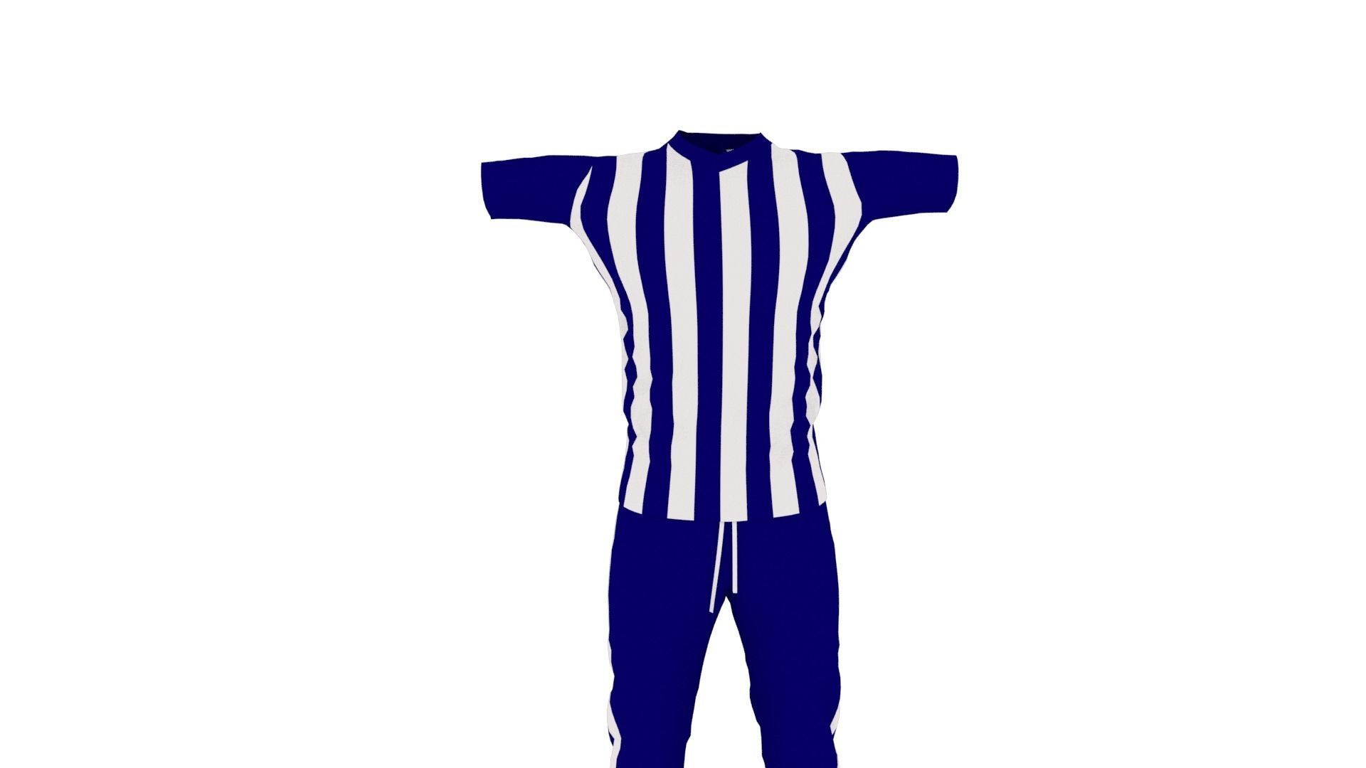 Outfit Low-poly 3D model_2