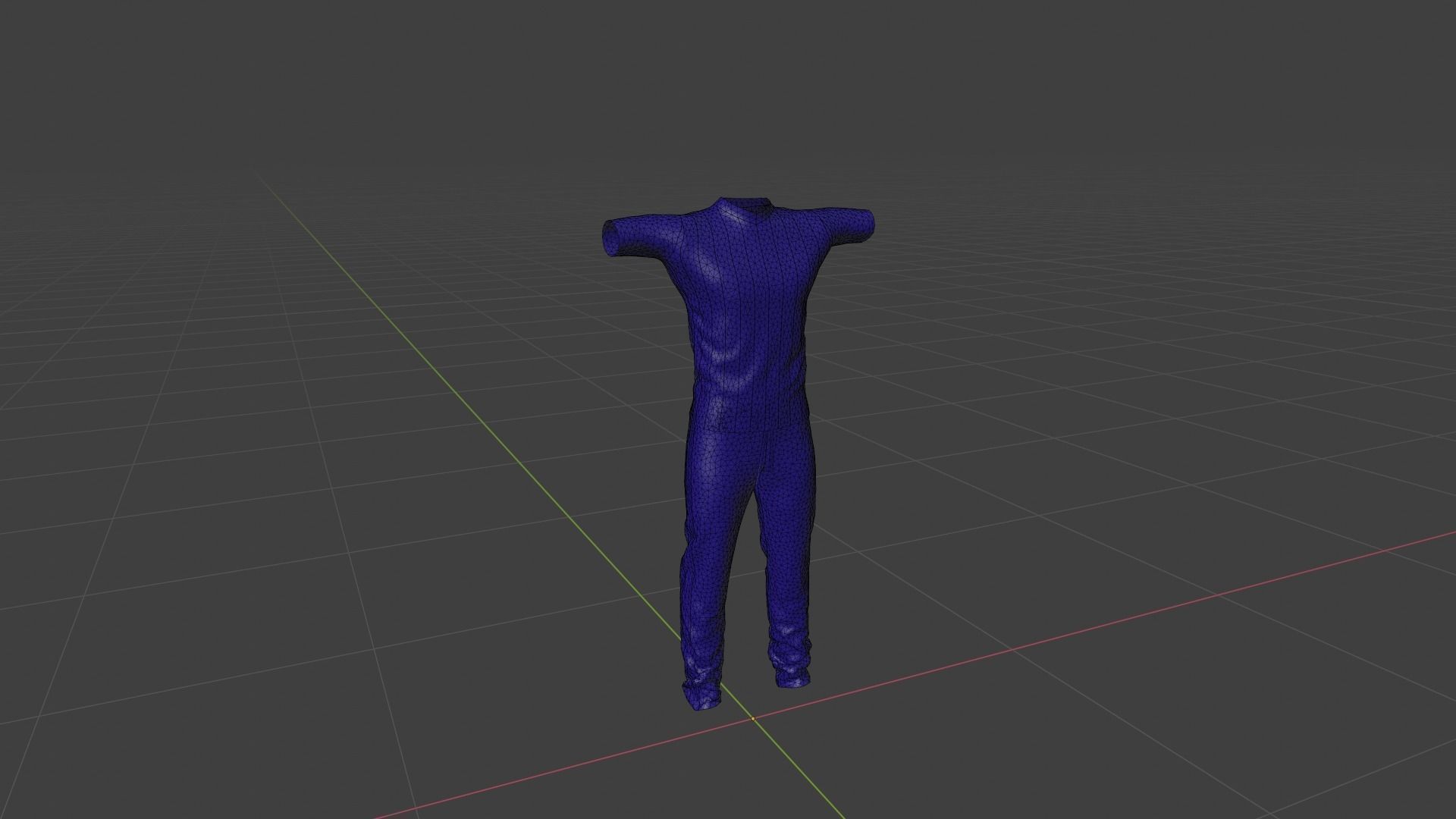 Outfit Low-poly 3D model_6