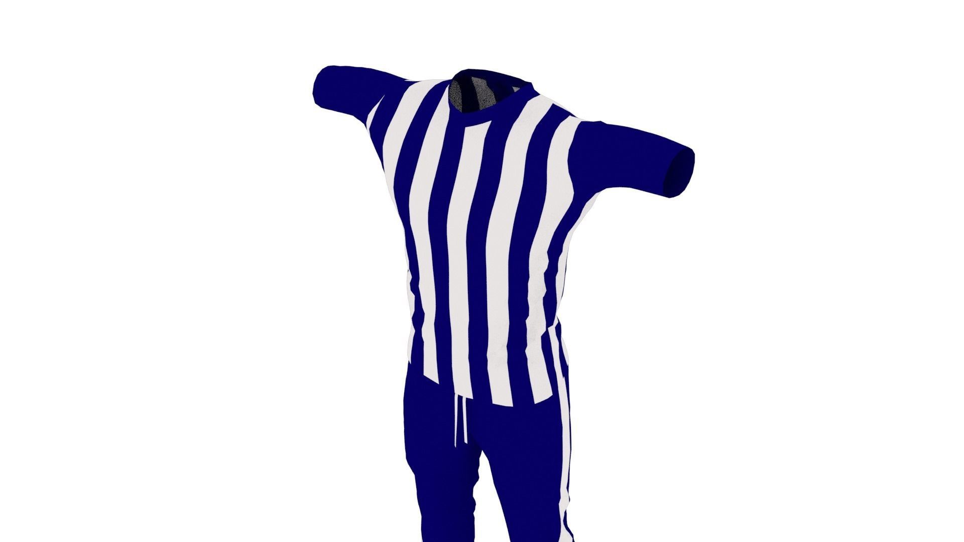 Outfit Low-poly 3D model_3