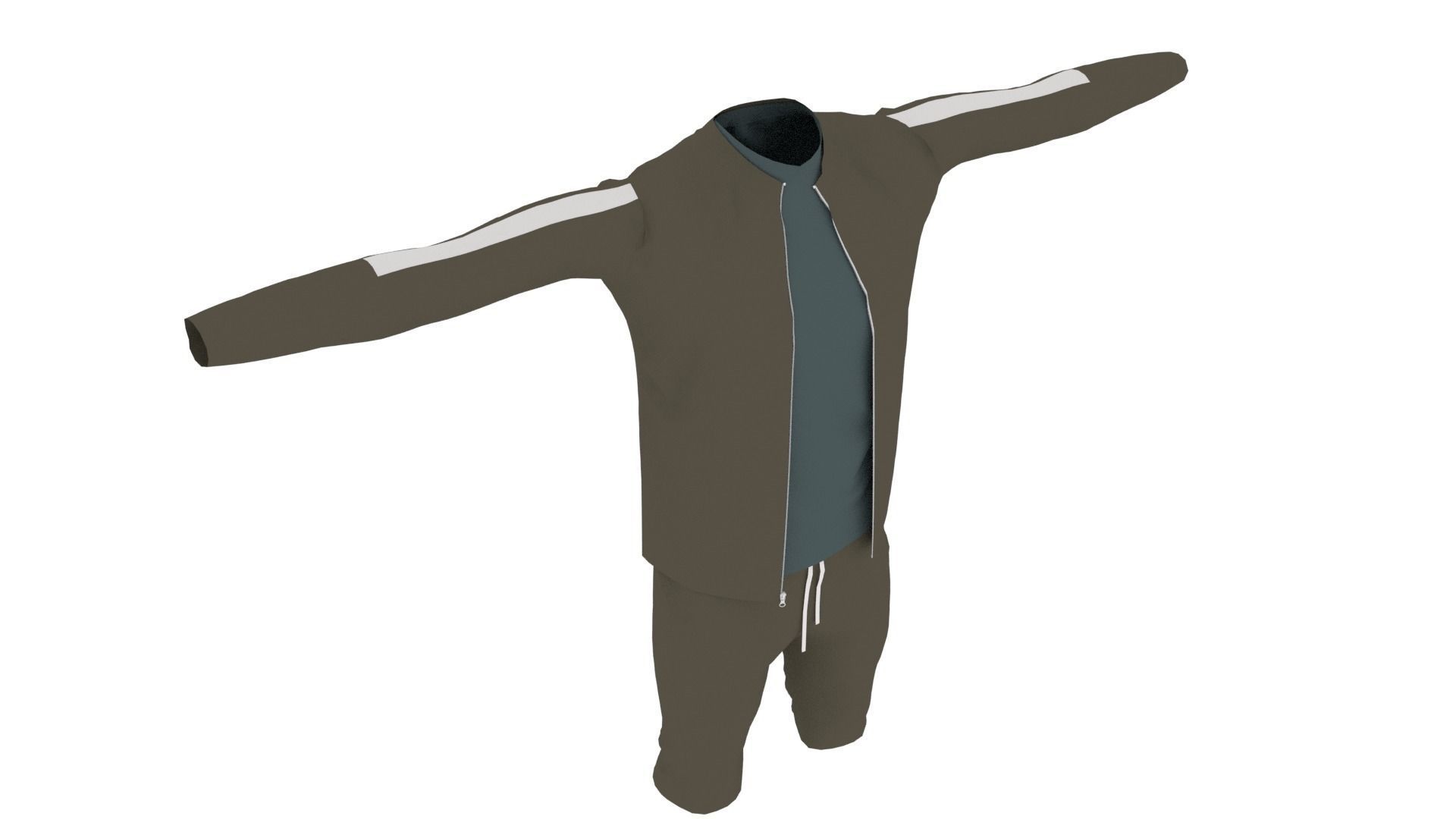 Outfit Low-poly 3D model_5