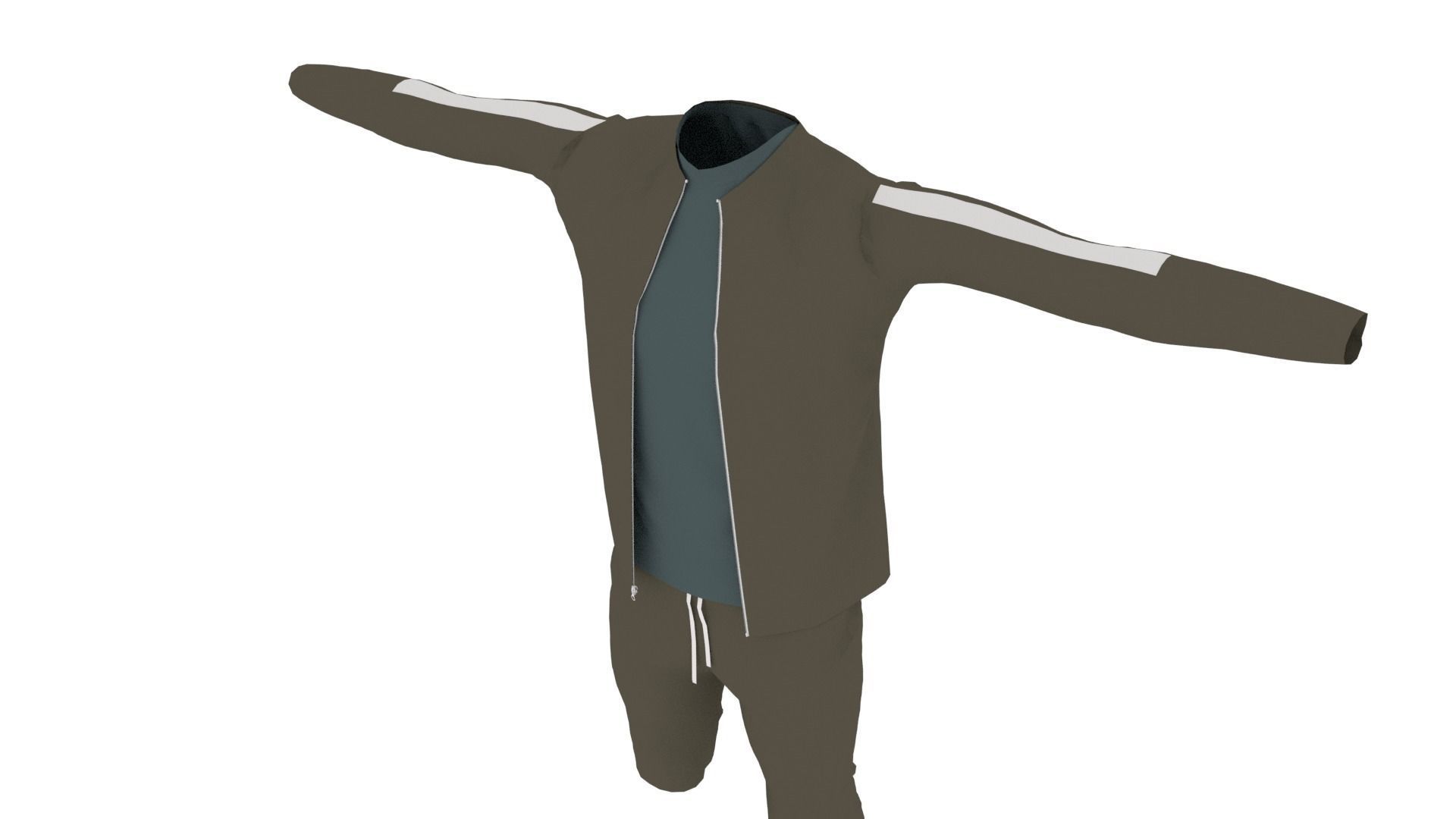 Outfit Low-poly 3D model_4