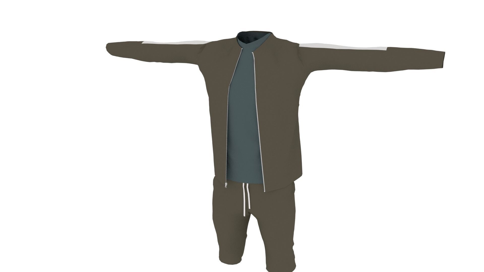 Outfit Low-poly 3D model_2