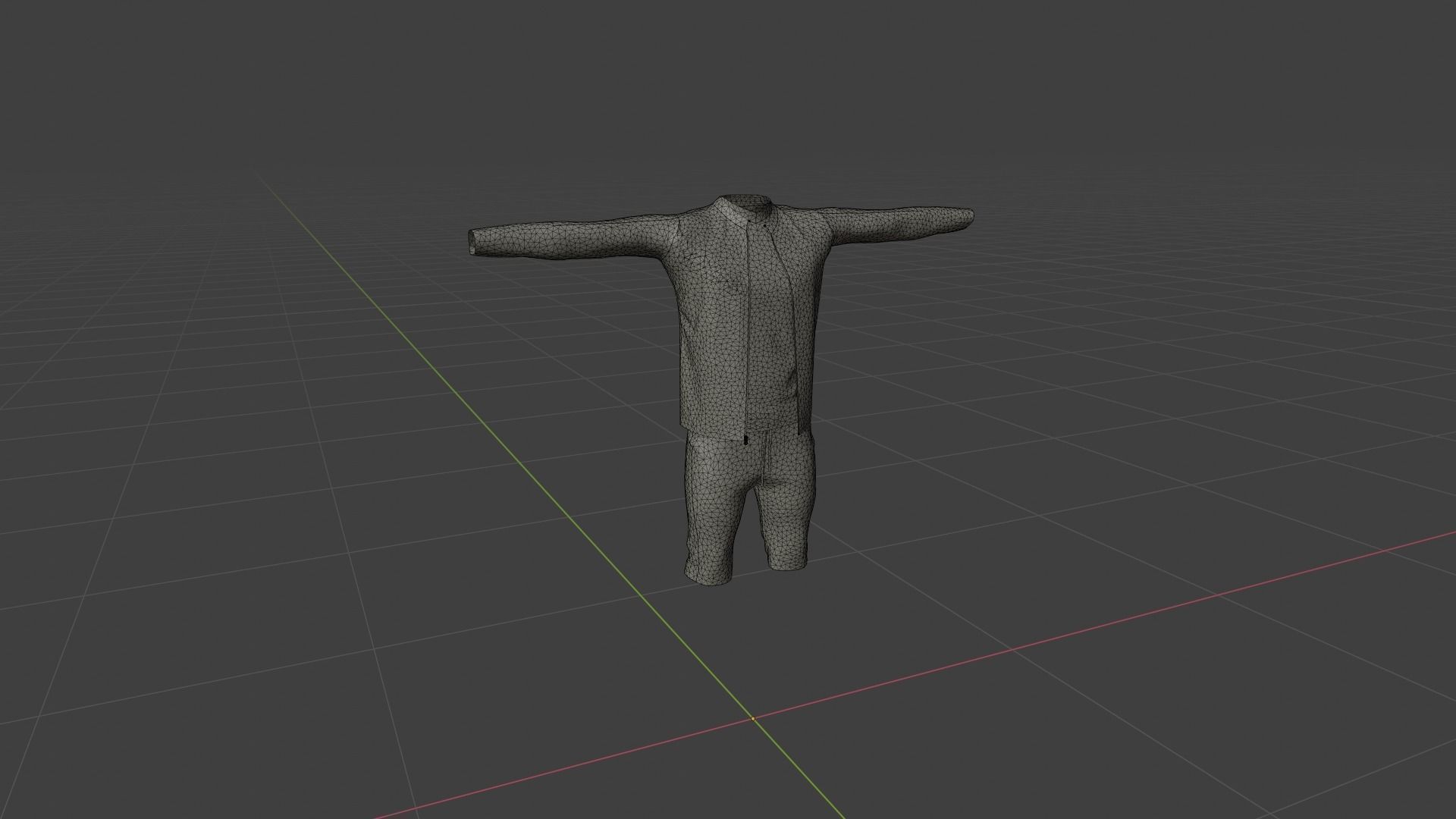 Outfit Low-poly 3D model_6