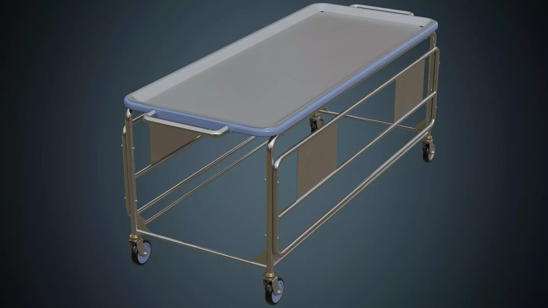 Rolling Stretcher 2A Low-poly 3D model_0