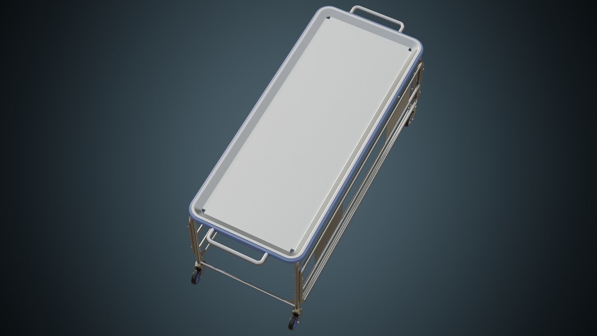 Rolling Stretcher 2A Low-poly 3D model_2