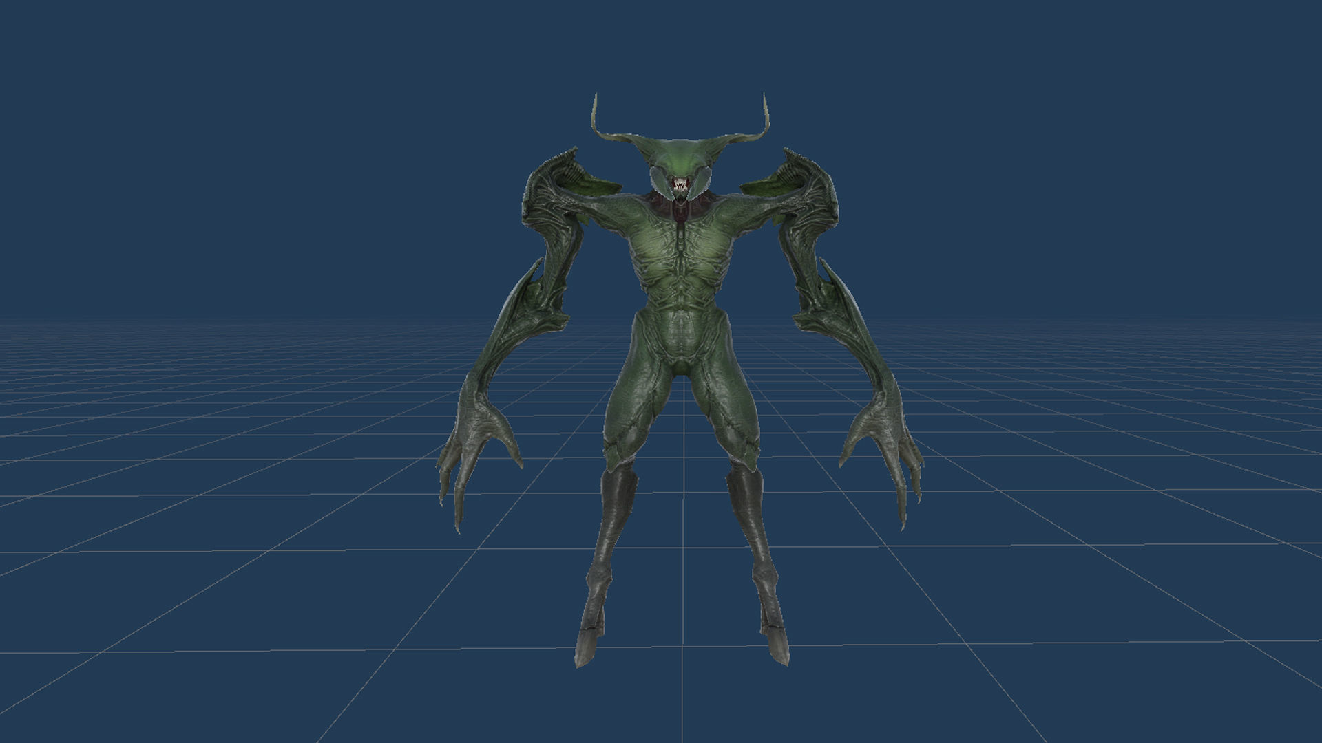 Faceless Demon 3 Low-poly 3D model_28