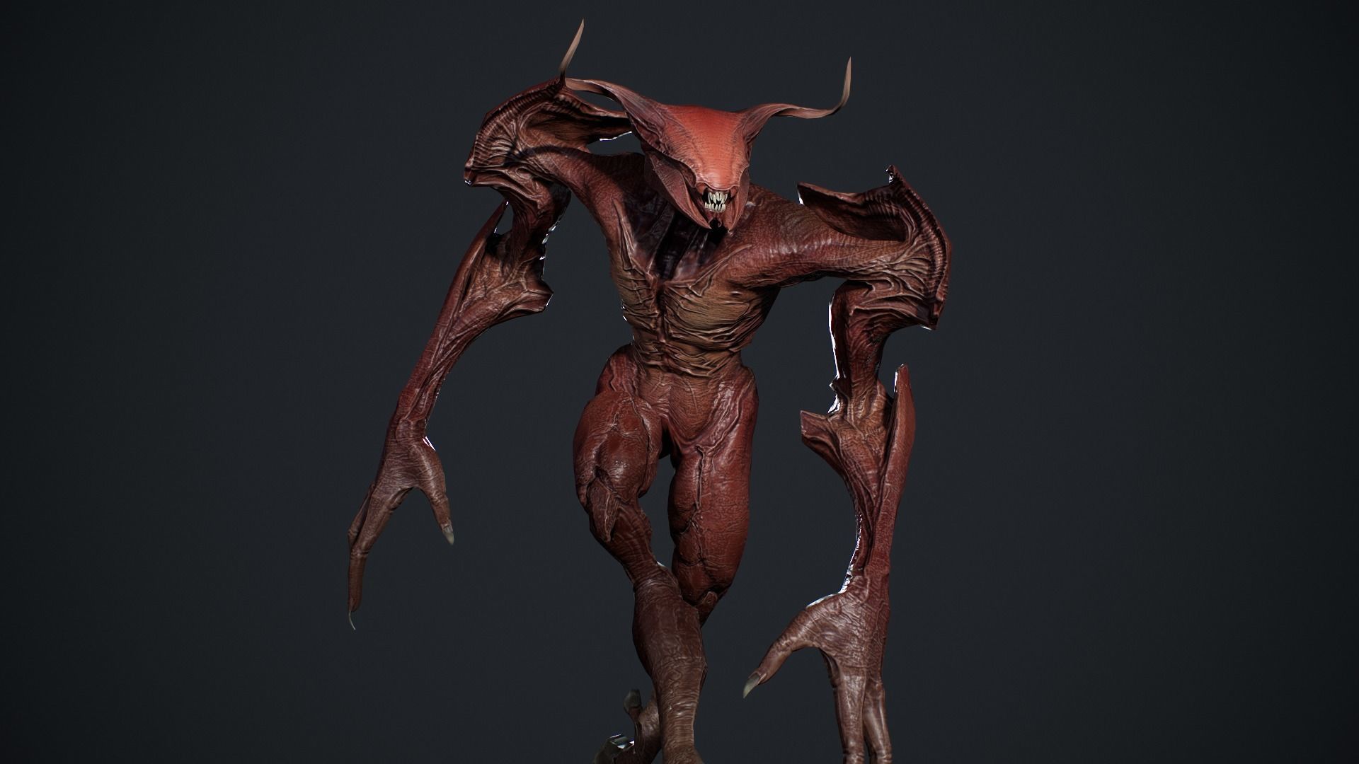 Faceless Demon 3 Low-poly 3D model_18